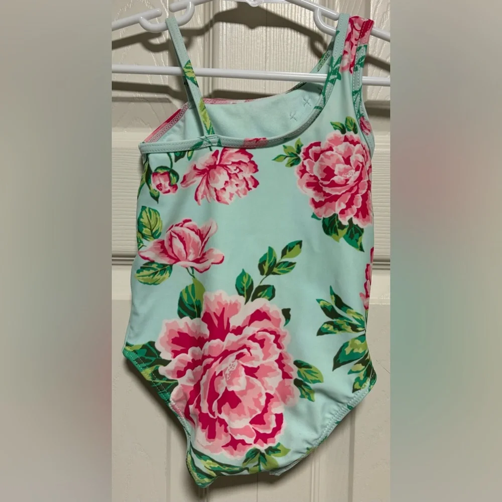 Gymboree Girls Floral One Piece Bathing Suit